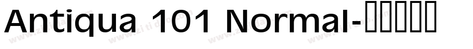 Antiqua 101 Normal字体转换
